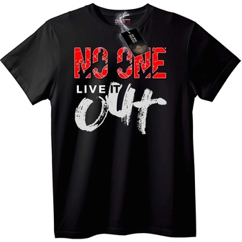 NOONEBRAND Тениска Никой Преживей Го - 7XL, White