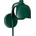 OSRAM - Настенна лампа DECOR COROLLE 1xG9/20W/230V зелена (P227840)