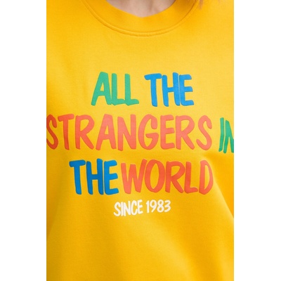 Benetton Памучен суичър United Colors of Benetton x Stranger Things (33NVD10BB)