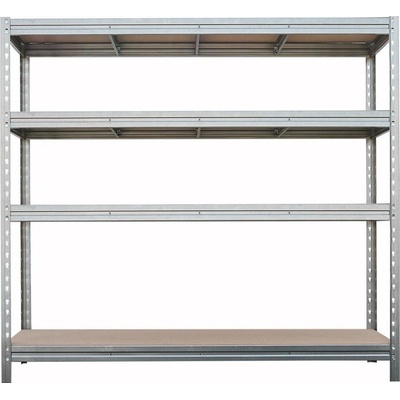 Majster Regál Bullrack Rivet 200 x 100 x 60 cm 4 police zinok