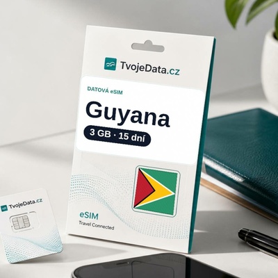 eSIM Guyana 3 GB / 14 dní - Guyana PEN95605C