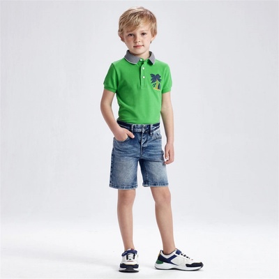 Mayoral Kraťasy riflové elastické modré