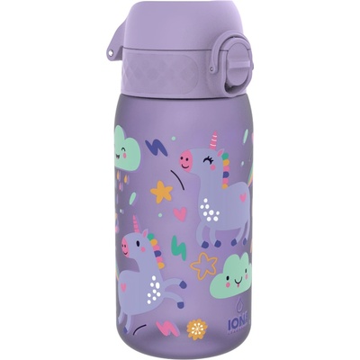 ION8 Бутилка за вода Ion8 Print, рециклирана пластмаса, 350ml, ЕДНОРОЗИ ЛИЛАВИ (32038-А-ЕДНОРОЗИ Л)