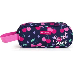Gabol Ученически несесер Gabol Sweet с три ципа, мек - moliv - 32,86 лв