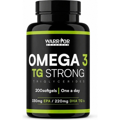 Warrior Omega 3 TG Premium 200 kapslí