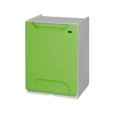 Artplast Úložný box kôš výklopný Eco-Logico zelený 34 x 29 x 47 cm