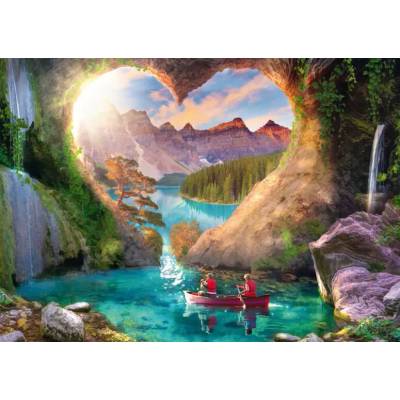 Schmidt Spiele - Puzzle The lake seen from the heart - 1 000 piese