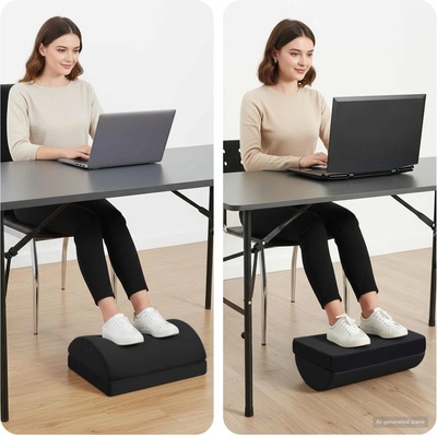 vidaXL Едноцветен Черно 44 x 29 x 17 см PU пяна (42020246)