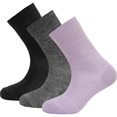 Devold dámske ponožky Daily Light Woman Sock 3PK fialová