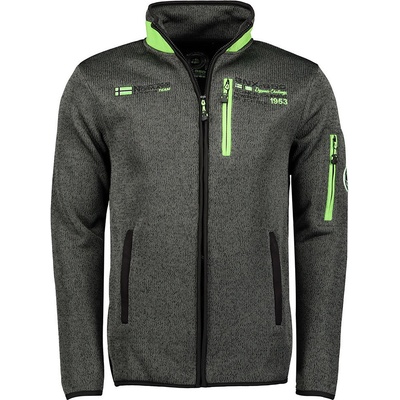 GEOGRAPHICLA Norway mikina ULECTRIC MEN ZIP tmavě šedá