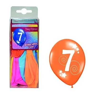 Balónky s číslem 7 barevné