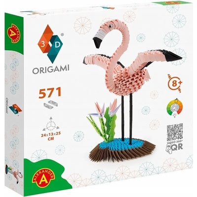 Alexander Kreativní 3D origami plameňák