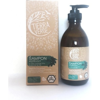 Tierra Verde Kopřivový šampon s pomerančem a rozmarýnem 230 ml