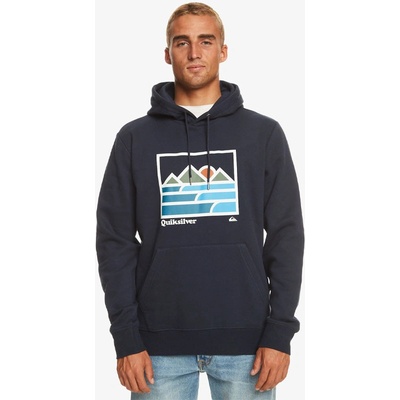 Quiksilver LANDSCAPE LINES NAVY BLAZER mikiny přes hlavu