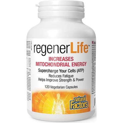 Natural Factors RegenerLife Increases Mitochondrial Energy, 120 капсули, Natural Factors