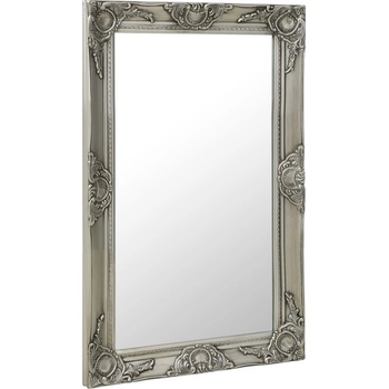 vidaXL Стенно огледало, бароков стил, 50x80 см, сребристо (320322)