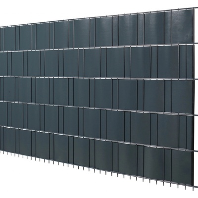 Protipohľadové pásy z PVC na rolke antracitové 19 cm x 20,5 m