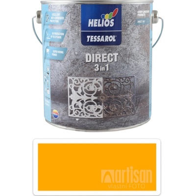 Tessarol Direct 3in1 antikorozní barva na kov 2,5L žlutá RAL 1003