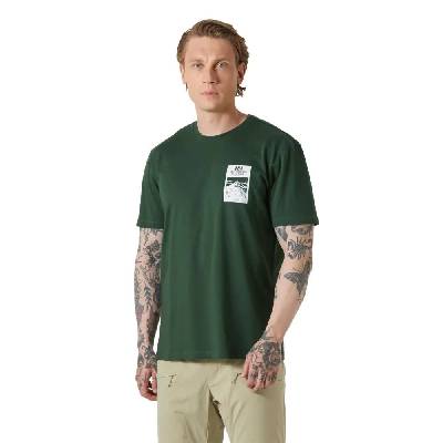 Тениска Helly hansen Massif Graphic short sleeve T-shirt - Green (Jungle Green)