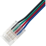  Прозрачен Конектор с кабел за rgb Лента (1398-2)