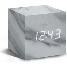 Gingko Design Cube Marble Click Clock GK08W5