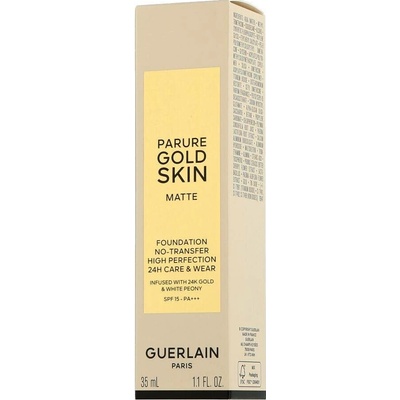 Guerlain Parure Gold Skin Matte Foundation dlouhotrvající matující make-up SPF15 1,5N 35 ml
