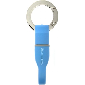 4smarts Кабел тип ключодържател за всички устройства с MicroUSB (10 см) - 4smarts KeyRing MicroUSB Cable (син) (4S468760)
