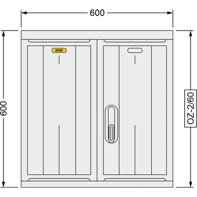 SFOS 600x600x245mm OZ-2/60