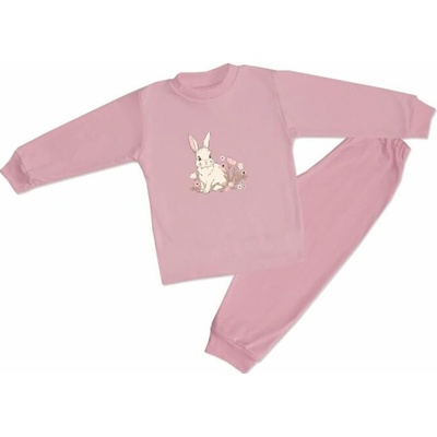 Dievčenské pyžamo Sweet Bunny Basic púdrové ružové