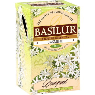 Basilur Bouquet Jasmine zelený jazmínový čaj 25 porcií