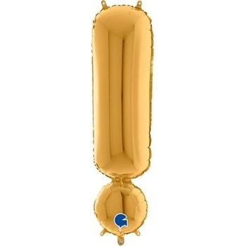 Fóliový symbol Výkričník zlatý 102 cm