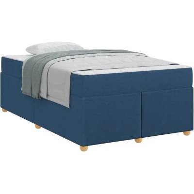 zahrada-XL 3399348 Rám postele s matrací Modrá textil
