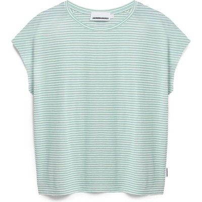 Armedangels Дамска тениска ARMEDANGELS Women's Slub Jersey Stripe T-shirt - Oatmilk / Foam (916-6596-0412)