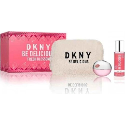 DKNY Комплект за жени Donna Karan Be Delicious Fresh Blossom - Парфюмна вода 100 мл + Лосион за тяло 125 мл + Чанта