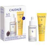 Caudalie Vinoperfect & Vinosun Protect Комплект - Озаряващ серум и Флуид, SPF50+, 30 + 20 ml (Лимитирано)