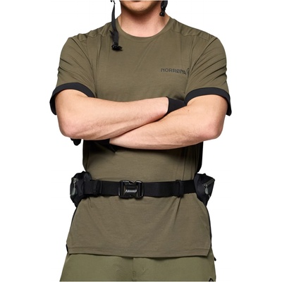 Norrøna Мъжка фланелка с къс ръкав за колоездене Norrøna Fjørå Equaliser T-Shirt Cycling jersey - Olive Night / Caviar Black - размер XL (056-4091-0114)