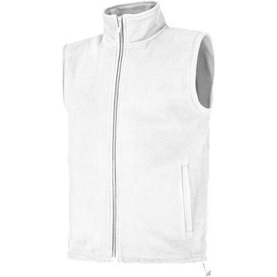 DYKENO jada 012-k34 / Унисекс поларена жилетка - бяла xxxl (012-k34-02-3xl)