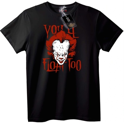 NOONEBRAND Тениска Pennywise Ще плувате - 2XL, White
