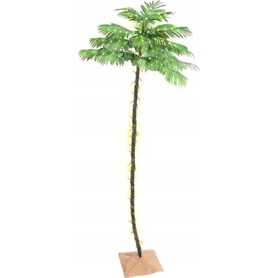 VidaXL Palma s osvetlením, 252 teplá biela