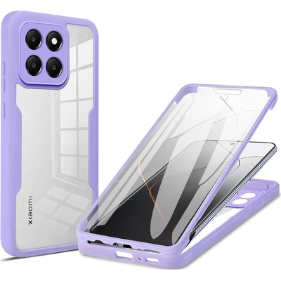 Techsuit Калъф за Xiaomi 14 + Калъф - ColorVerse 360 Series - Лилав
