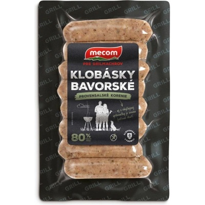 Mecom klobásky bavorské 80% 210 g