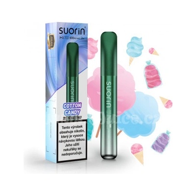 Suorin Bar Hi700 Cotton Candy 20 mg 600 potáhnutí 1 ks