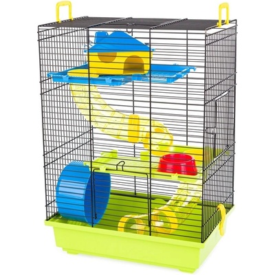 INTER-ZOO Pet Products Клетка за гризачи TEDDY 2 BLACK с тунел 36 x 24 x 50 cm ЗЕЛЕНА