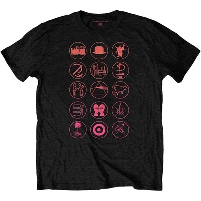 Pink Floyd tričko Symbols čierne