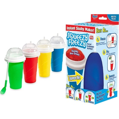 Squeezy Freezy - Výrobník ledové tříště, snadno a zábavně Modrá – Zboží Dáma