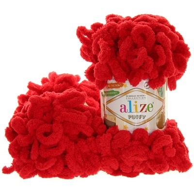 Alize Puffy červená 56