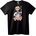 NOONEBRAND Тениска Anime Момиче с нож - L, Black
