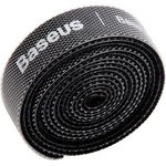 Baseus circle velcro Макара за управление на кабели с велкро, 50 см, ЧЕРНА acmgt-a01 (acmgt-a01)