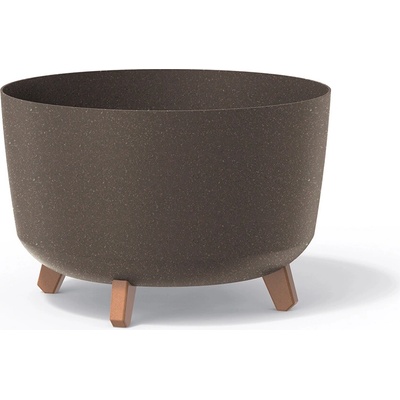 PROSPERPLAST Kvetináč GRACIA STANDARD ECO WOOD 23,5 cm kávový
