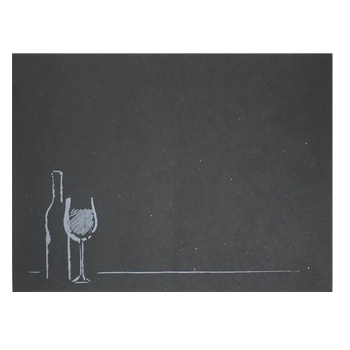 Image 1 of Horecano Хартиена подложка за хранене 30x40cm с декор "Вино" ЧЕРЕН (TVN VN)-ПАКЕТ 250бр (012418)